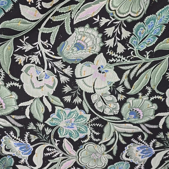 {Lane Bryant} Lurex Ruffle-Detail V-Neck Blouse - Size 14/16 - Picture 13 of 14